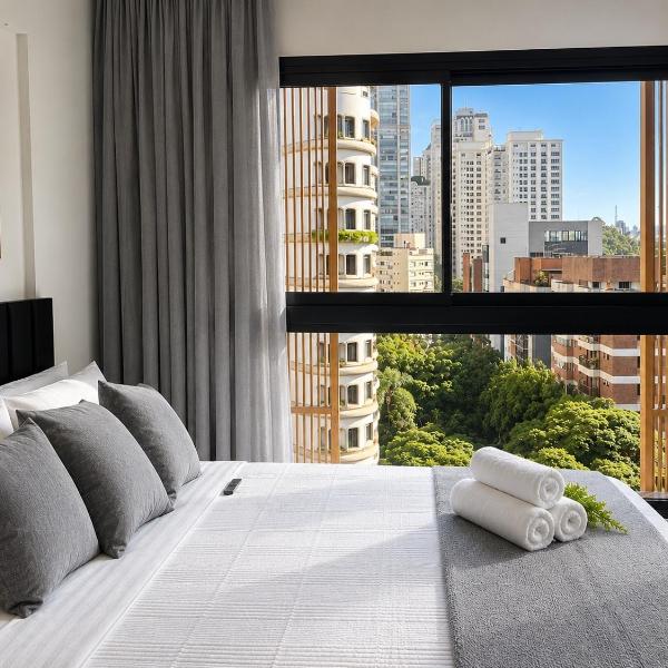 Studio Premium em Moema 2 min Metrô Próx Ibirapuera e Congonhas