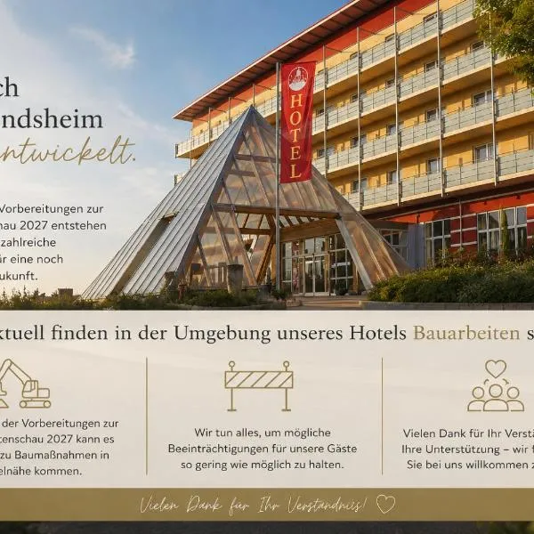 바트 빈츠하임에 위치한 호텔 Kurhotel Pyramide Bad Windsheim