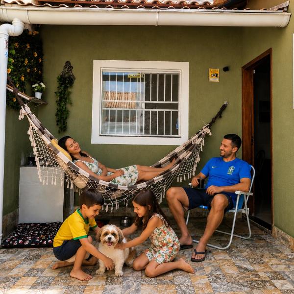 Verde Girassol - Casa Inteira a 900m da Praia de Aquarius - Pet Friendly