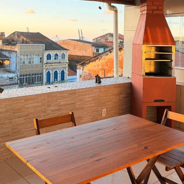 Triplex no Centro Histórico: Vista e Churrasqueira