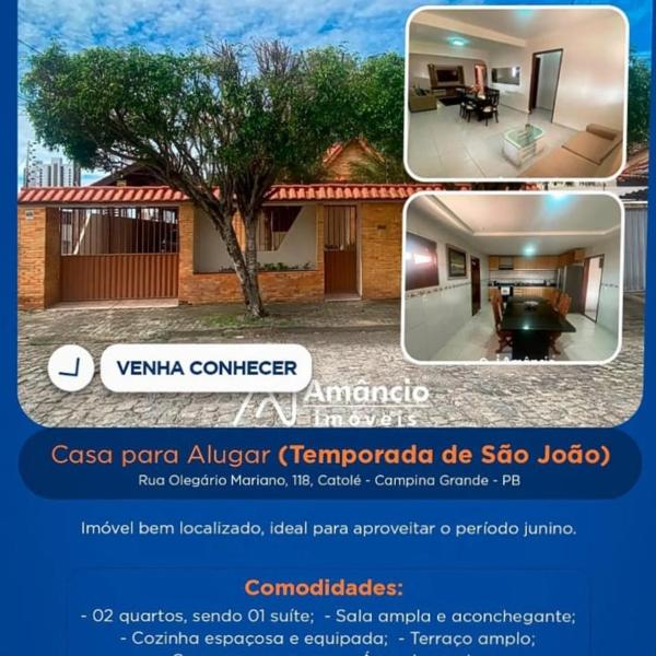 Casa para São João de Campina Grande