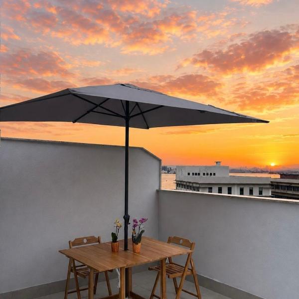 COBERTURA Uni Home 1003 - ESTILO, CONFORTO, ESPAÇO E BELÍSSIMA VISTA DA BAÍA DE GUANABARA E DO RIO DE JANEIRO