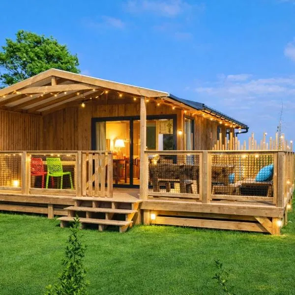 Domaine Le Jardin de Séraphine - Chalet bois cosy 2 chambres, hotel di Malleville-les-Grès