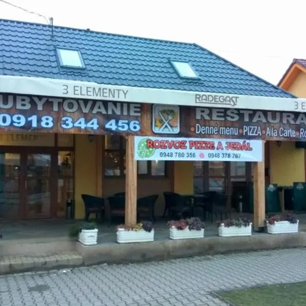 3 Elementy, Hotel in Čachtice