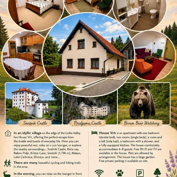 Apartma Hiška Vrh, hotel em Stari Trg pri Ložu