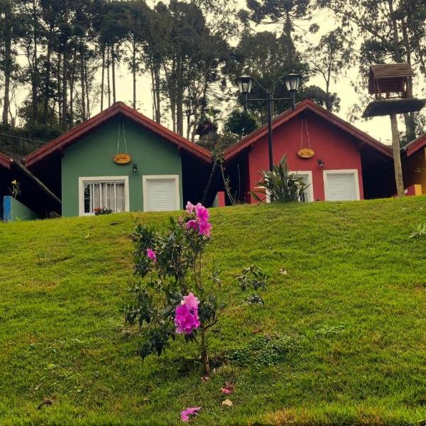 Chale Amarelo Aconchegante com lareira no bosque e estacionamento grátis - Foto 5