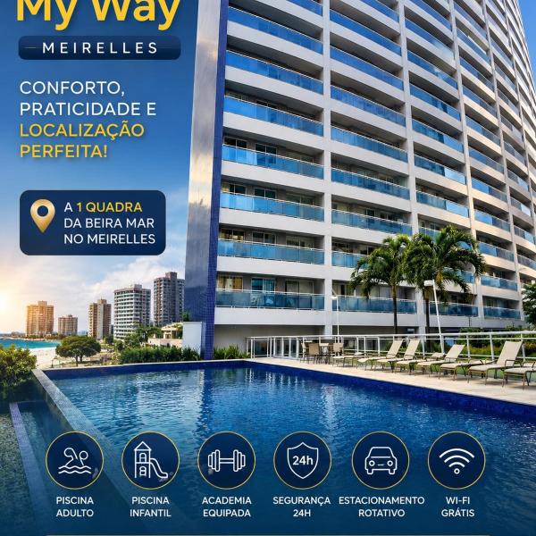Apartamento 2 quartos Fortaleza Meireles-100m Beira-Mar