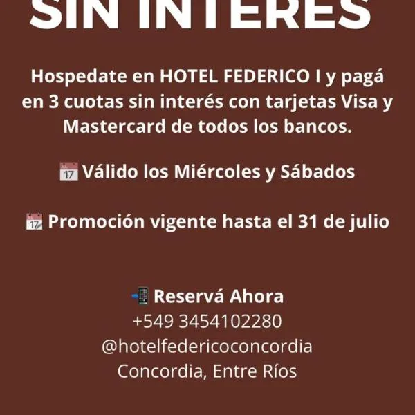 Hotel Federico I, ξενοδοχείο σε Concordia