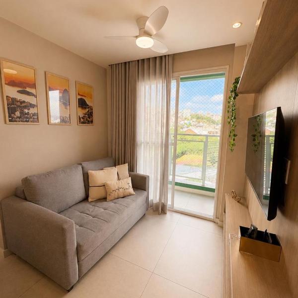 nodiCarol- apê moderno com suíte, fácil locomoção, lazer completo com piscina e academia, vaga grátis e vista Cristo para até 6 pessoas - Foto 3