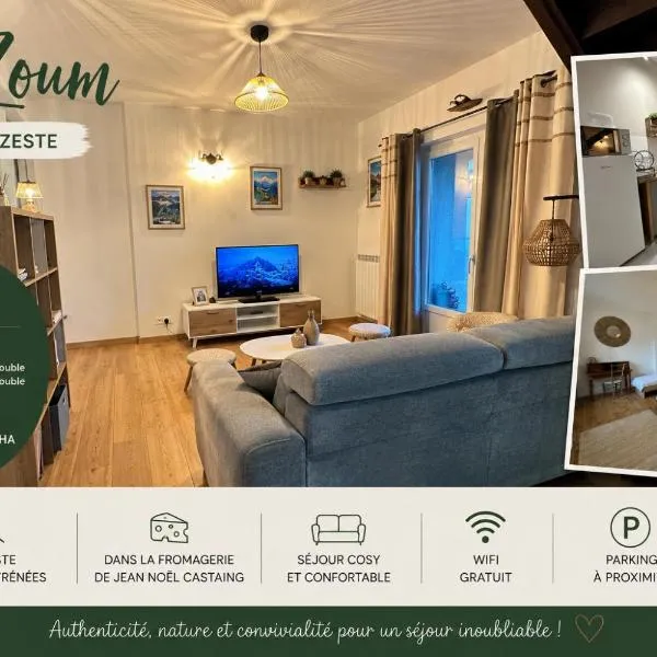 Gîte 3 étoiles, "le Zoum", 6 pers, Izeste, Vallée d'Ossau, hotel en Izest