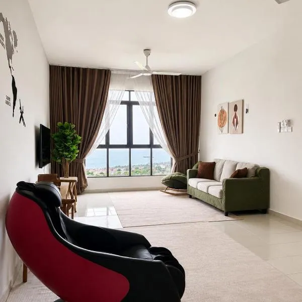 Seabreeze Hideout at Pantai Klebang Netflix I Wifi I Massage Chair I 7 pax, hotel v destinácii Melaka