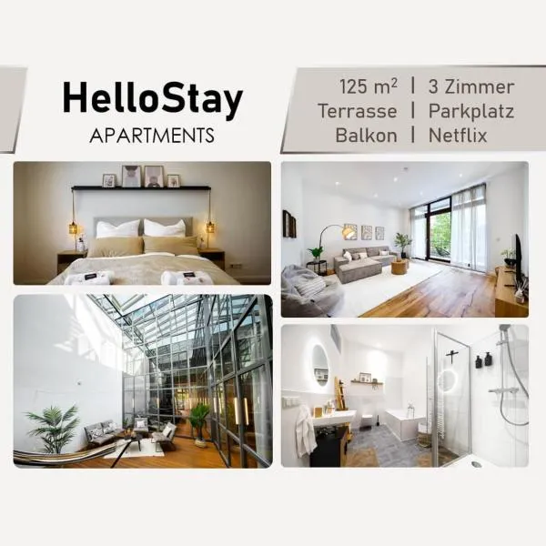 Luxuriöses 3-Zimmer-Apt I Terrasse I Familienfreundlich I Küche I Netflix I Kostenloser Parkplatz I 125 m2, hotel i Wiesbaden