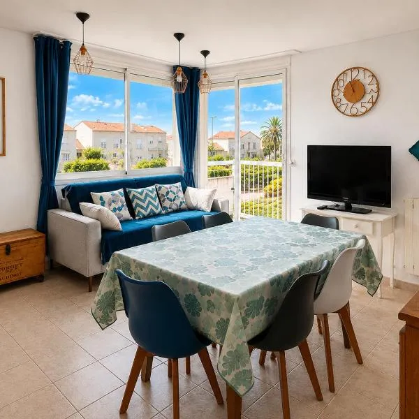 Brise Marine - Appartement 2 chambres avec balcon, vue mer & parking privé à 30 m de la plage, hotel in Palavas-les-Flots