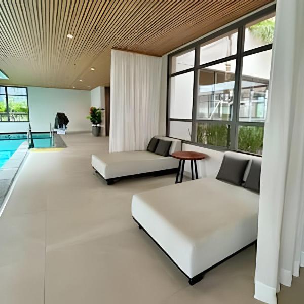 Studio Moderno cama king, academia e piscina (312) - Foto 4