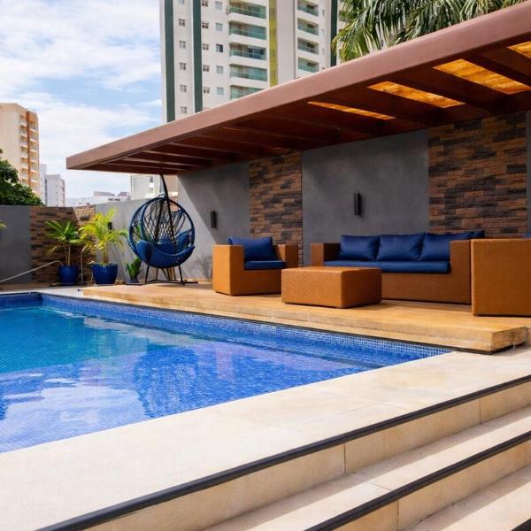 Studio premium em Goiânia - Piscina, academia e sauna
