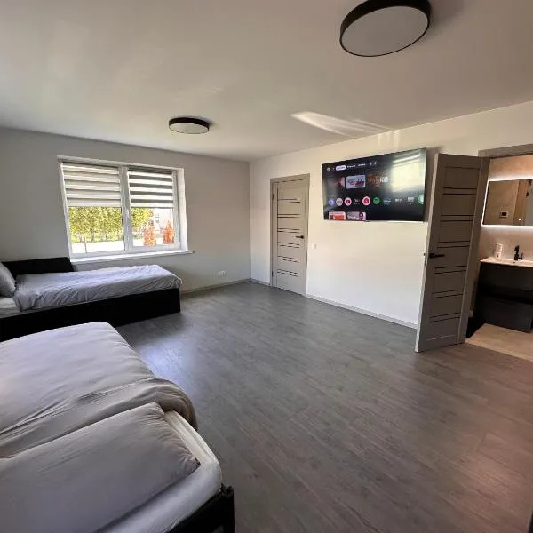 Cozy Spark Studio Apartment、Kelmėのホテル