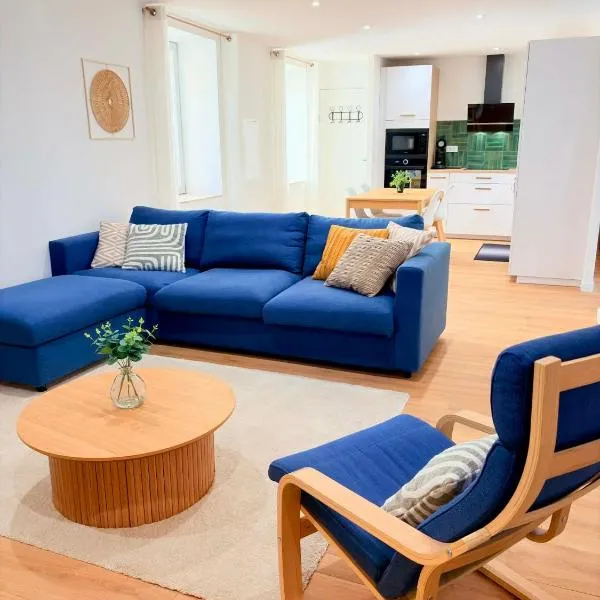 Le salon des voyageurs - superbe appartement au Centre ville avec Terrasse et Parking Gratuit à Proximité – hotel w Dole