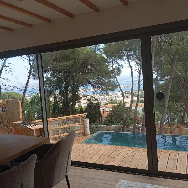Villa vu mer et étang de thau, hotel en Sète
