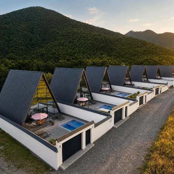 Viesnīca Qafqaz Front Falcon Chalet pilsētā Gabala