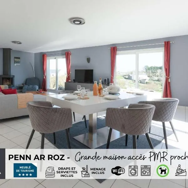 PENN AR ROZ - Grande maison familiale proche mer, hotel in Saint-Pabu