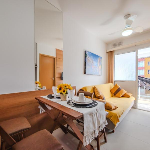 QeS varanda, ar, wifi, tv, Rooftop a 200m praia! VIP stay! - Foto 5