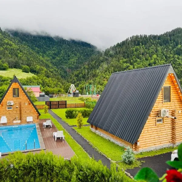 Eco cottage in Borjomi with pool 2, hotel u gradu Sadgeri