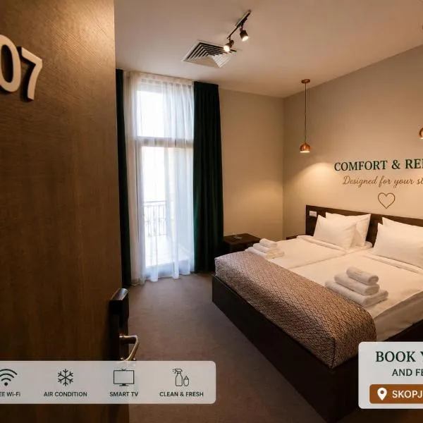 Hotel Cara 28、スコピエのホテル