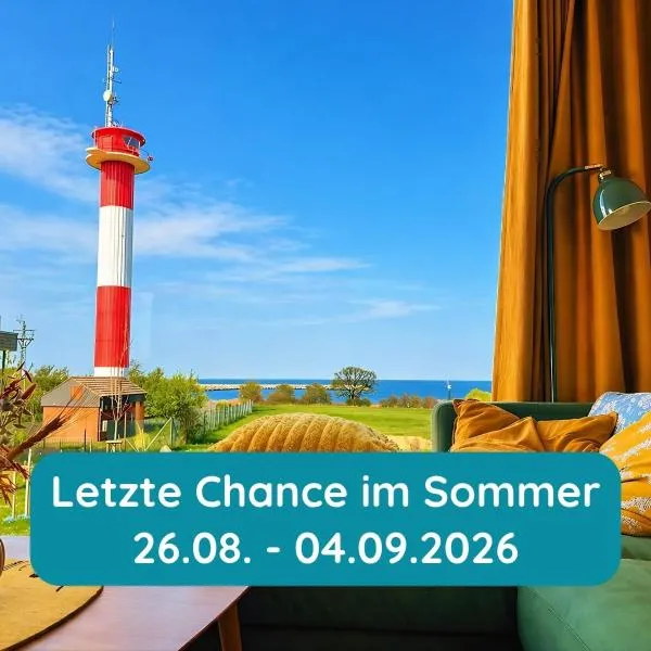 Meerglück am Beltblick Fehmarn - FeWo mit Sauna, Blick auf Ostsee und Leuchtturm, nur 150 m zum Meer, hotel u gradu 'Fehmarn'