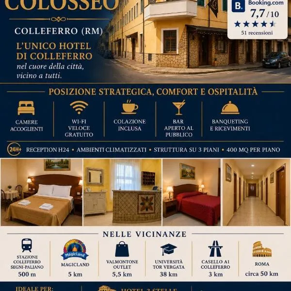 Colleferro में, होटल Hotel Colosseo Colleferro