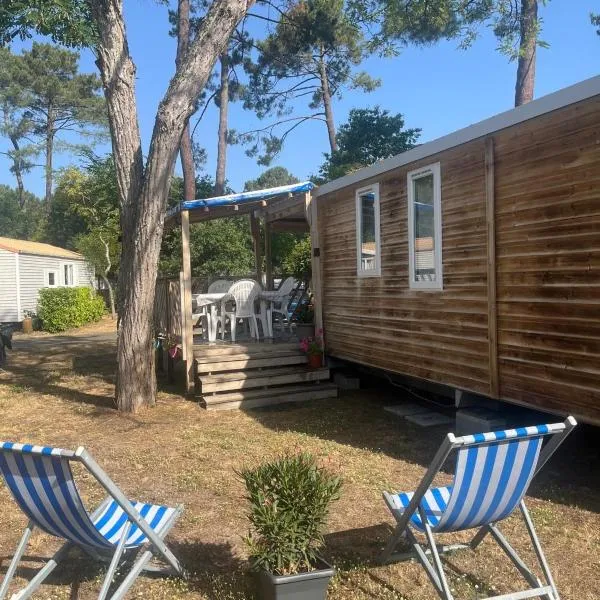 Mobil Home 6 pers climatisé , Landes , Camping 4 étoiles, hotel en Lit-et-Mixe