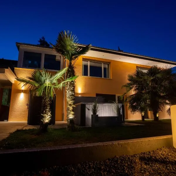 Residenza San Remy Hundefreundliche Ferienwohnung mit Whirlpool, hotell i Unterkulm