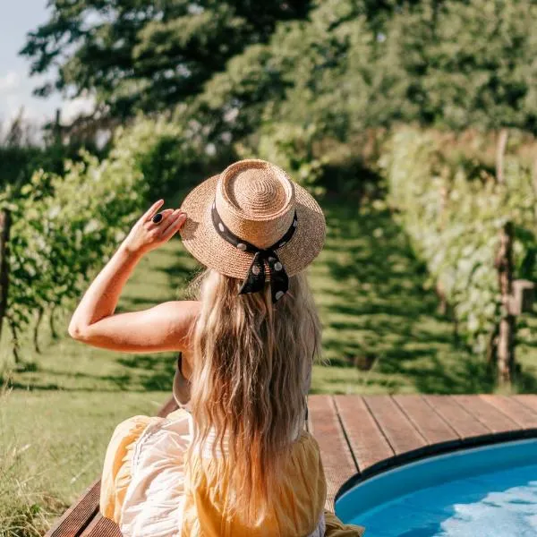 Sen i Wino, domki i apartament na winnicy ze strefą SPA، فندق في جيفيتس