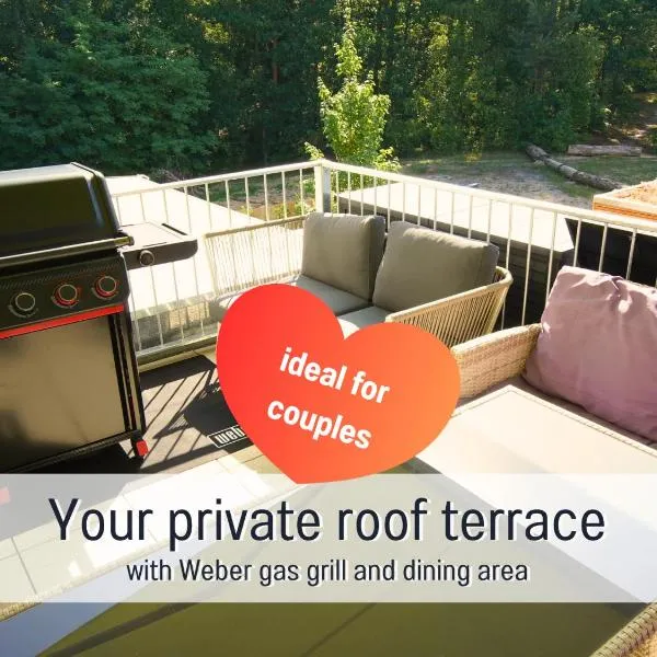 Baham-Apartment Nuernberg - including hot tub, sauna, massage chair, roof terrace, barbecue - metro 15 min, exhibition center 8 min walk, hotel en Núremberg