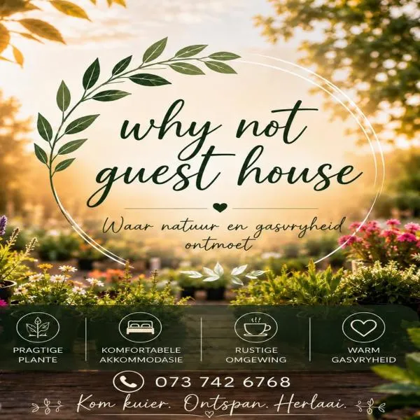 WHY NOT GUESTHOUSE, hotel en Bothaville