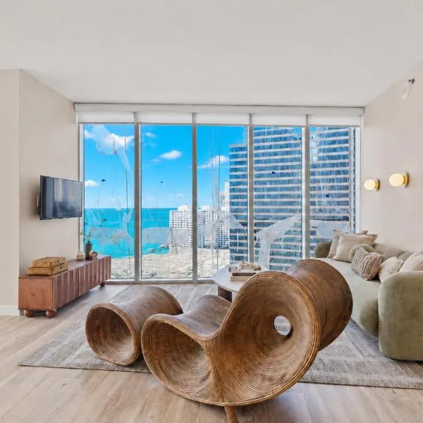 2B2B w Water View - FREE Parking - Pool - Lux Spa, hotel en Miami