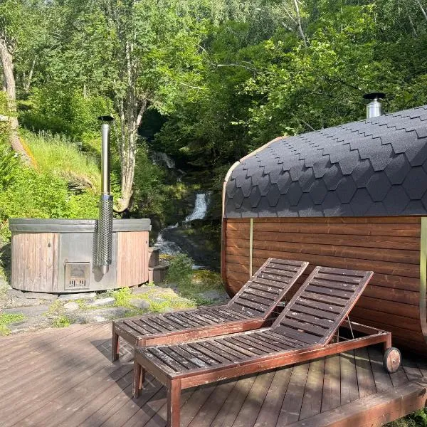 Vossevangen में, होटल Spa Villa - Sauna, Hot Tub & Private Waterfall