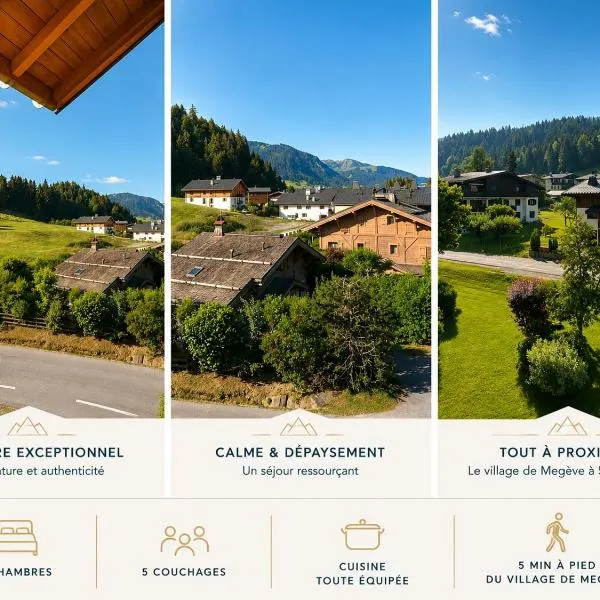 *** Le Refuge *** Logement standing Megève、Demi-Quartierのホテル
