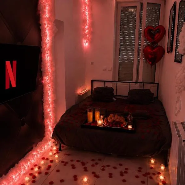 Cocon romantique Jacuzzi privatif et Netflix Lyon, hotel a Villeurbanne