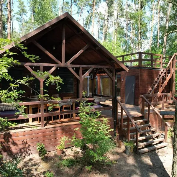 Leśny Domek nad jeziorem Budziszewskim Grzybowo wielkopolska, Hotel in Grzybowo