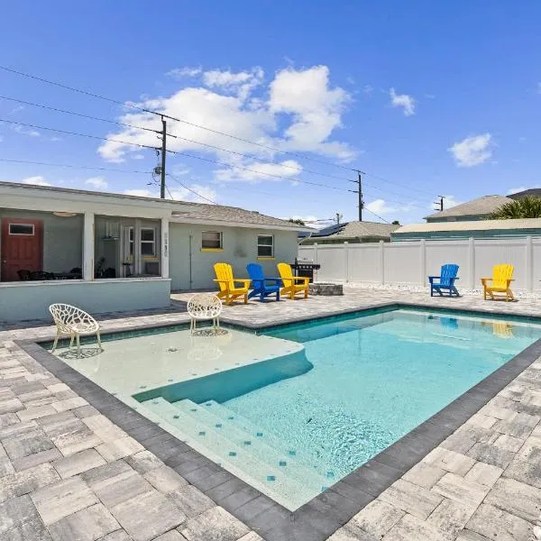 Peaceful 3‑Bedroom Flagler Beach House with Private Beach Access and Private Pool, готель у місті Флаглер-Біч