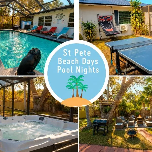 Sleeps 12 Heated Pool, Hot Tub, Pets, 5 min Beach, ξενοδοχείο σε St Petersburg