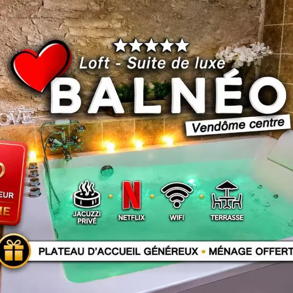 Loft Suite de luxe - Jacuzzi - SPA - Balnéo Vendôme, ξενοδοχείο σε Vendome