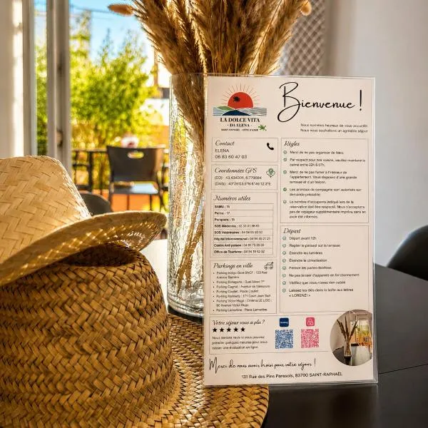 La Dolce Vita da Elena - Appartement lumineux à Saint-Raphaël, хотел в Сен Рафаел