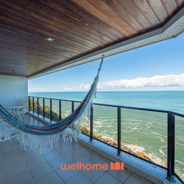 Apto no Guaruja com vista mar a 300m da Praia
