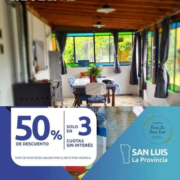 Casa de campo boutique a 18 minutos de Merlo, hotel u gradu Kortaderas