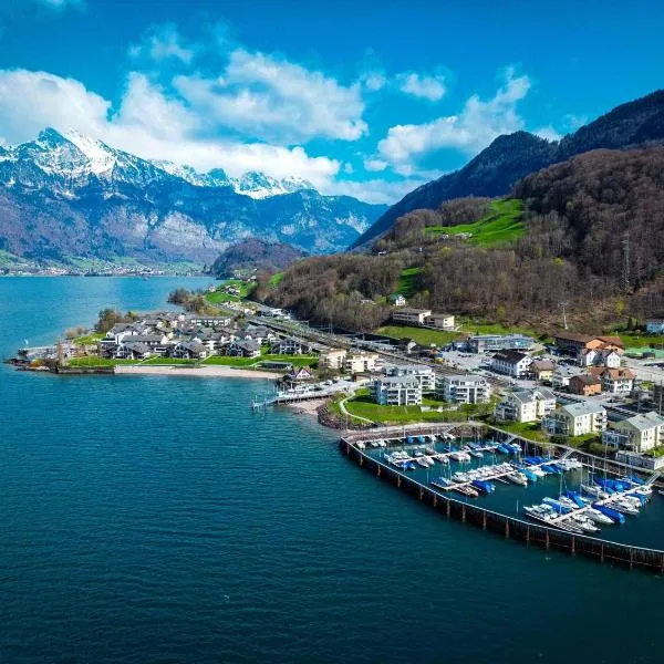 Walensee House & Apartments、Unterterzenのホテル