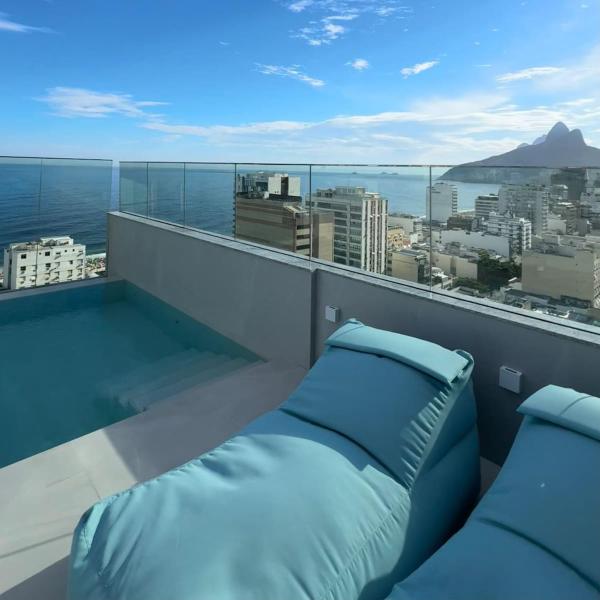 Apartment in new Luxury Condo in Ipanema with Crist View and Infinity Pool
