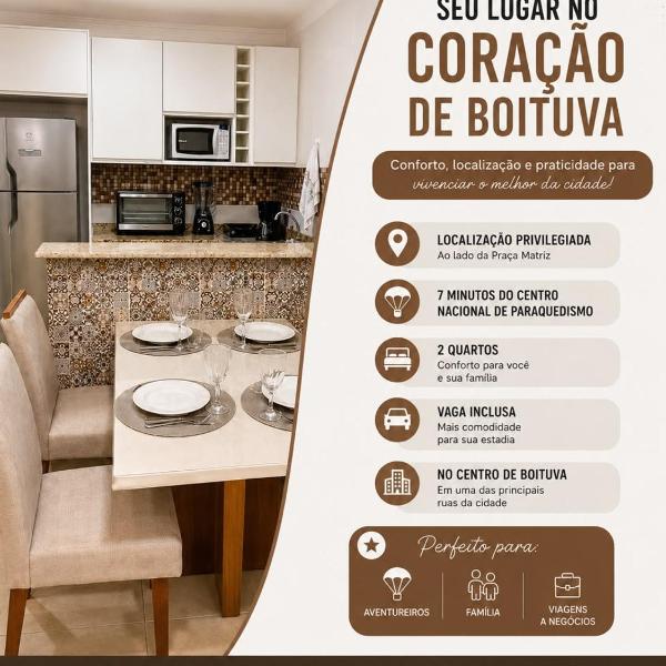 Apartamento 2 Quartos em Excelente Localização no Centro de Boituva ao Lado da Praça Matriz com Garagem Gratuita