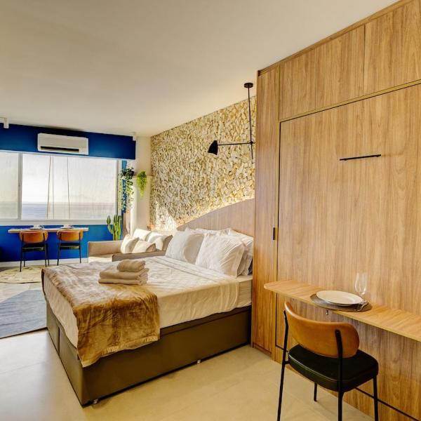 Bright Ocean View Studio Posto 5 Copacabana Beach - Foto 2