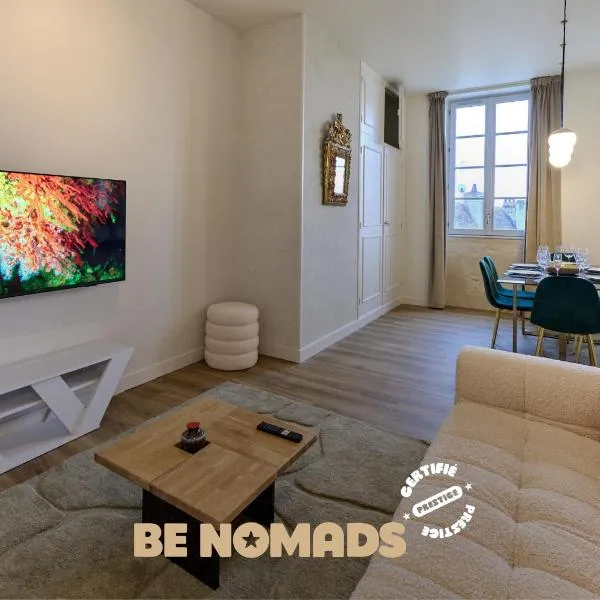 Appartement Saint-Cyr - Les Suites du Palais, parking privé, vue cathédrale, 3 chambres, hotel Nevers-ben